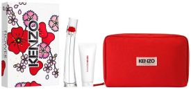 Coffret Flower by Kenzo Fête des Mères 2024 : Eau de parfum 50 ml + Lait corps 75 ml + Trousse pas chère