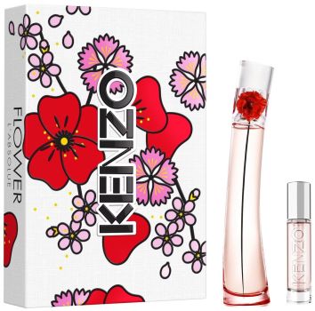 Coffret Flower by Kenzo L'Absolue Fête des Mères 2024 : Eau de parfum 50 ml + Format voyage 10 ml