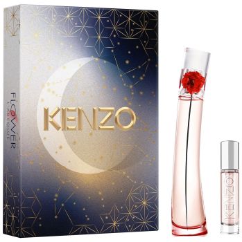 Coffret Flower by Kenzo L'absolue Noël 2023 : Eau de parfum 50 ml + Eau de parfum 10 ml