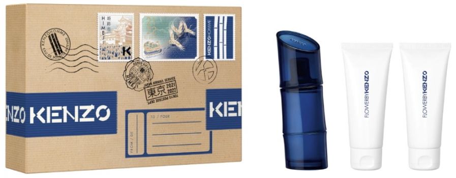 Coffret Kenzo Homme : Eau de Toilette 60 ml + Gel Douche X2