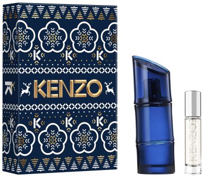 Coffret Kenzo Homme Intense Noël 2025 : Eau de toilette 60 ml + Format voyage 10 ml