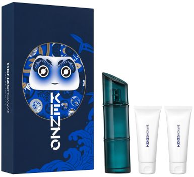 Coffret Kenzo Homme Noël 2022 : Eau de toilette 110 ml + Gel douche 2 x 75 ml