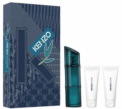 Coffret Kenzo Homme 2023 : Eau de toilette 110 ml + Gel douche 75 ml + Gel douche 75 ml