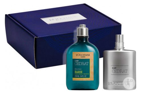 Coffret Cap Cédrat Noël 2023 : Eau de toilette 75 ml + Gel douche 250 ml 