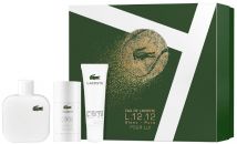 Coffret Eau de Lacoste L.12.12 Blanc : Une Eau de Toilette 100 ml + Déodorant + Gel Douche pas chère