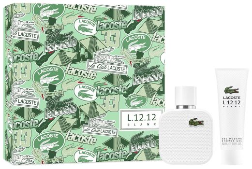 Coffret L.12.12 Blanc Fête des Pères 2023 : Eau de toilette 50 ml + Gel douche 50 ml