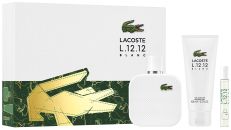 Coffret L.12.12 Blanc Noël 2024 : Eau de toilette 100 ml + Format voyage 7,5 ml + Gel douche 100 ml pas chère