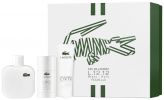 Lacoste Coffret Lacoste L.12.12. Blanc : Eau de toilette 100 ml + Gel Douche + Déodorant pas chers