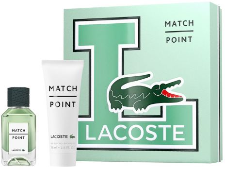 Coffret Lacoste Match Point : Eau de toilette 50 ml + Gel Douche 