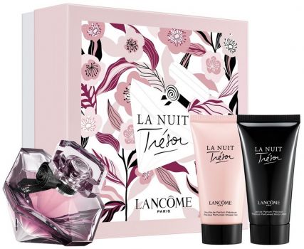 Coffret La Nuit Trésor 2021 Fête Des Mères : Eau de Parfum 50 ml + Lait corps 50 ml + Gel douche 50 ml