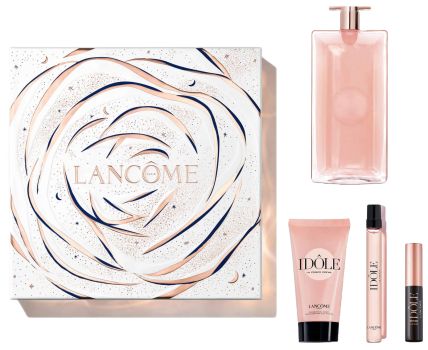 Coffret Idôle Noël 2023 : Eau de parfum 100 ml + Crème corps 50 ml + Mascara + Eau de parfum 10 ml