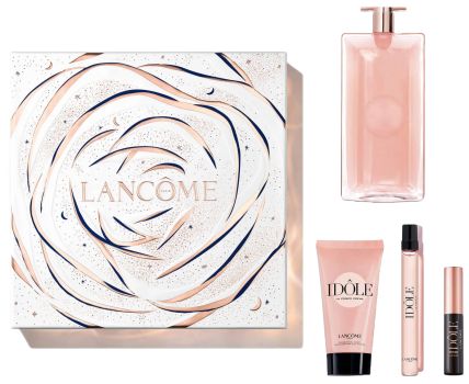 Coffret Idôle Noël 2023 : Eau de parfum 100 ml + Crème corps 50 ml + Mascara + Eau de parfum 10 ml