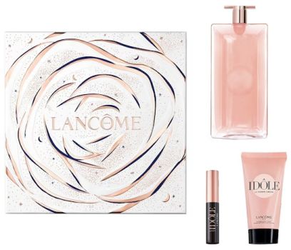 Coffret Idôle Noël 2023 : Eau de parfum 50 ml + Crème corps 50 ml + Mascara