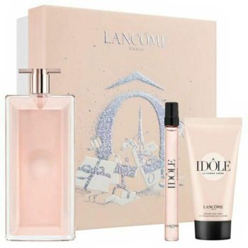 Coffret Idôle Noël 2023 : Eau de parfum 75 ml + Lait corps 50 ml + Eau de parfum 10 ml