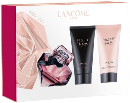 Coffret La Nuit Trésor Noël 2022 : Eau de parfum 30 ml + Lait de parfum 50 ml + Douche de parfum 50 ml