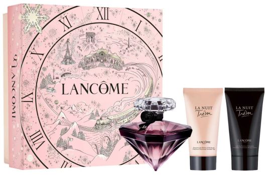Coffret La Nuit Trésor Noël 2025 : Eau de parfum 50 ml + Lait corps 50 ml + Gel douche 50 ml
