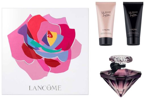 Coffret La Nuit Trésor Saint-Valentin 2023 : Eau de parfum 50 ml + Lait de parfum 50 ml + Douche de parfum 50 ml