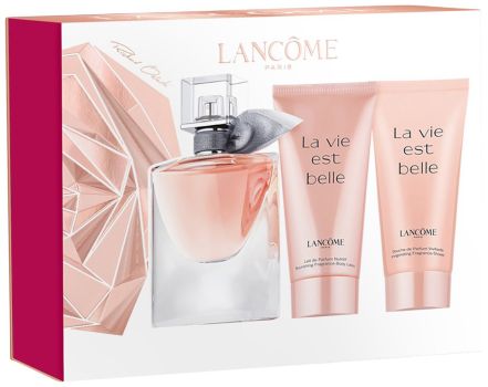 Coffret La Vie est Belle 2022 : Eau de parfum 30 ml + Douche de parfum 50 ml + Lait de parfum 50 ml