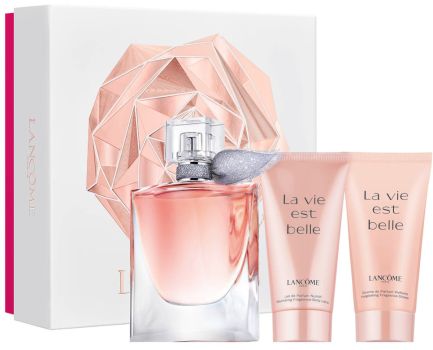 Coffret La Vie est Belle 2022 : Eau de parfum 50 ml + Douche de parfum 50 ml + Lait de parfum 50 ml