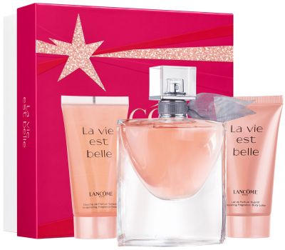 Coffret La Vie est Belle 2021 : Eau de parfum 50 ml + Lait de parfum + Douche parfum vivifiante