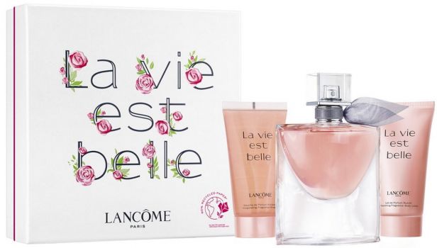 Coffret La Vie est Belle 2022 : Eau de parfum 50 ml + Lait de parfum + Douche parfum vivifiante