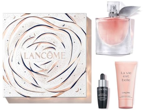 Coffret La Vie est Belle Noël 2023 : Eau de parfum 50 ml + Lait corps 50 ml + Sérum 10 ml