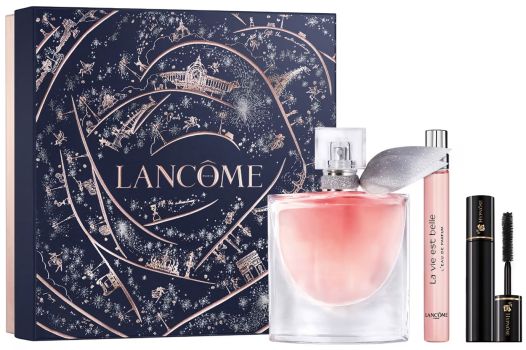 Coffret La Vie est Belle Noël 2024 : Eau de parfum 50 ml + Format voyage 10 ml + Mascara
