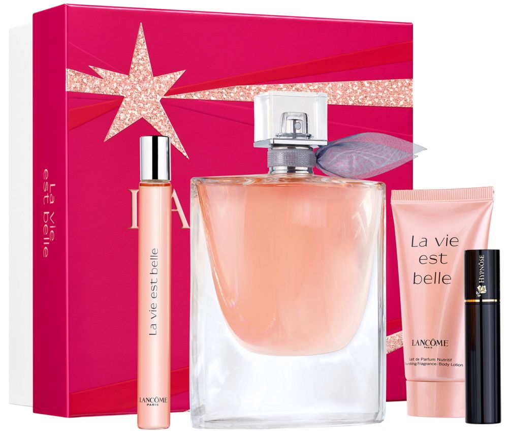 Lancôme Coffret Noël La Vie est Belle : Eau de Parfum 100 ml + Miniature +  Lait Corps + Mascara pas cher, comparez les prix | Envie2Parfum.fr