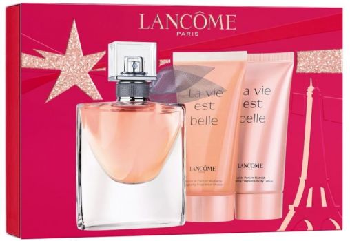 Coffret La Vie est Belle 2021 : Eau de parfum 30 ml + Lait de parfum 50 ml + douche parfum vivifiante