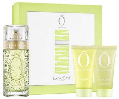 Coffret Ô de Lancôme : Eau de toilette 75 ml + Lait Corps + Gel Douche
