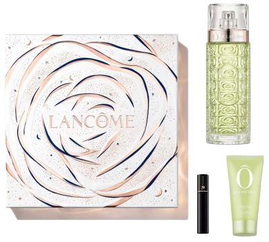 Coffret Ô de Lancôme Noël 2023 : Eau de toilette 125 ml + Gel douche 50 ml + Mascara