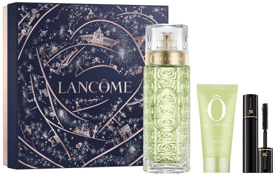 Coffret Ô de Lancôme Noël 2024 : Eau de toilette 125 ml + Gel douche 50 ml + Mascara