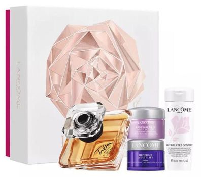 Coffret Trésor Noël 2023 : Eau de parfum 100 ml + Crème de nuit 15 ml + Crème visage 15 ml + Lait Galatée confort 50 ml