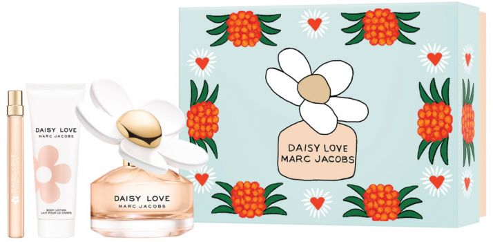 Coffret Daisy Love : Eau de Toilette 100 ml + Crème Corps + Vaporisateur Voyage