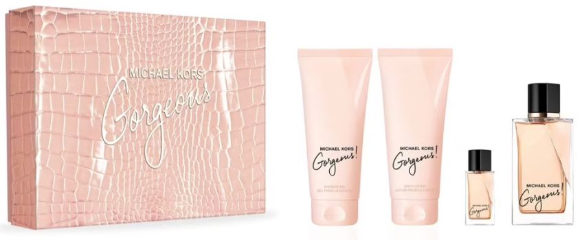 Coffret Gorgeous! Fête des Mères 2024 : Eau de parfum 100 ml + Miniature 5 ml + Gel douche 100 ml + Lait corps 100 ml