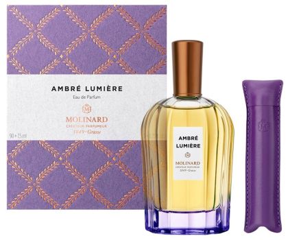 Coffret Ambre Lumiere Noël 2023 : Eau de parfum 90 ml + Eau de parfum 7,5 ml