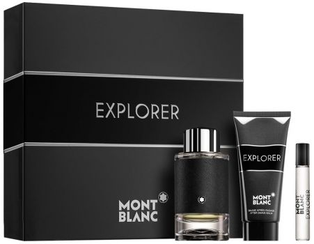 Coffret Explorer : Eau de parfum 100 ml + Vaporisateur Voyage + Baume Après-Rasage