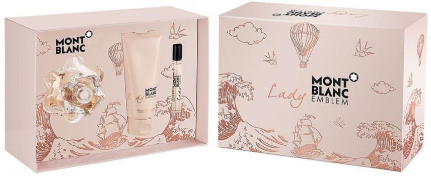 Coffret Lady Emblem : Eau de Parfum 75 ml + Miniature + Lait Corps