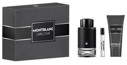 Coffret Montblanc explorer : Eau de parfum 100 ml + Eau de parfum 7.5 ml + Gel douche 100 ml