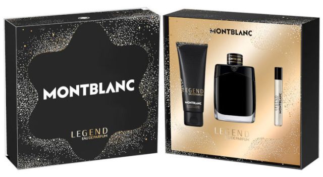 Coffret Montblanc Legend Noël 2023 : Eau de parfum 100 ml + Gel douche 100 ml + Eau de parfum 7.5 ml
