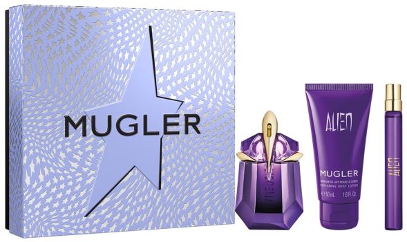 Coffret Alien Fête des Mères 2023 : Eau de parfum 30 ml + Format voyage 10 ml + Lait corps 50 ml