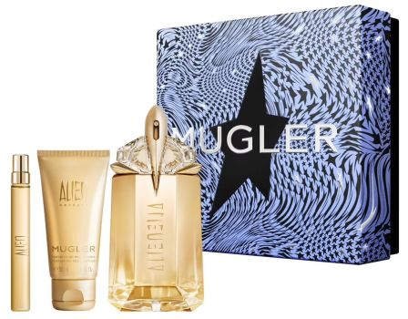 Coffret Alien Goddess Noël 2023 : Eau de parfum 60 ml + Lait corps 50 ml + Eau de parfum 10 ml