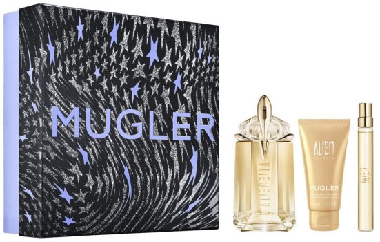 Coffret Alien Goddess Noël 2024 : Eau de parfum 60 ml + Format voyage 10 ml + Lait corps 50 ml