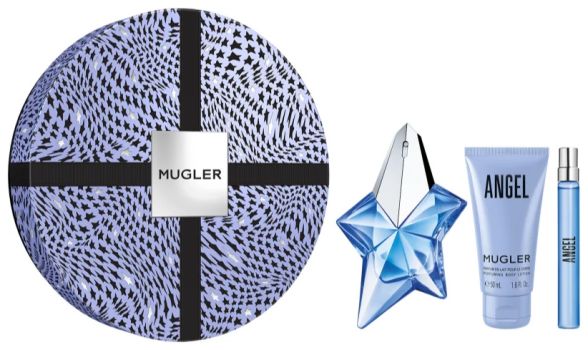 Coffret Angel Noël 2023 : Eau de parfum 50 ml + Lait corporel 50 ml + Eau de parfum 10 ml