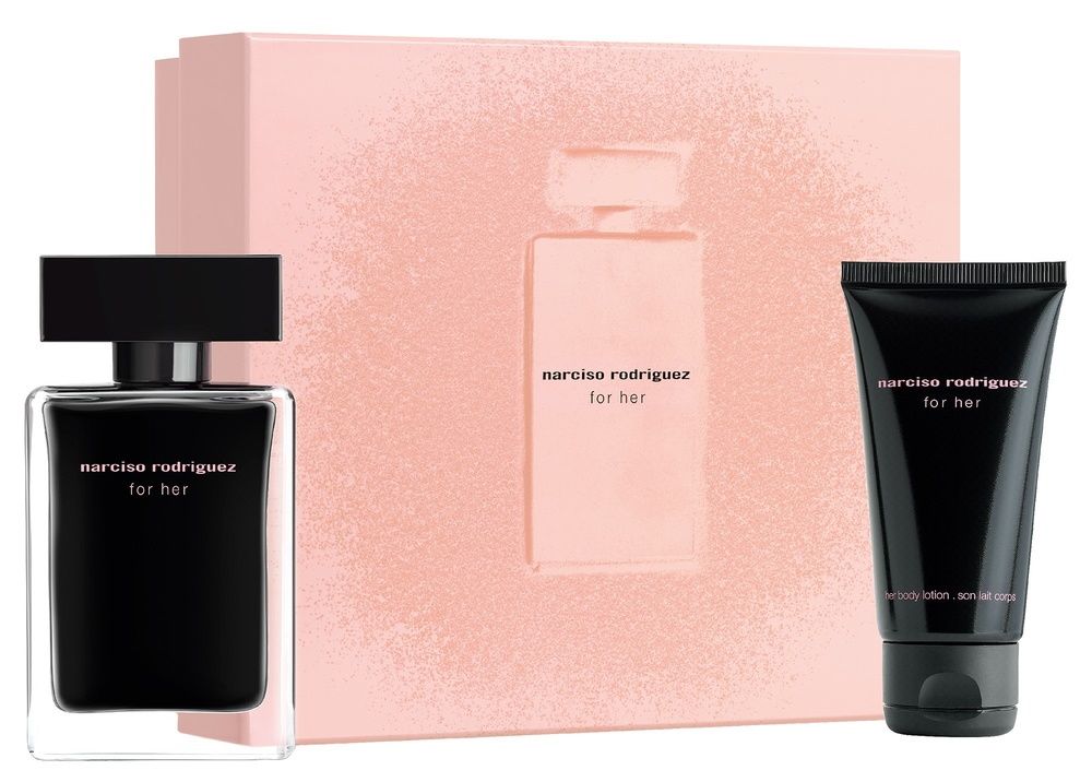 Narciso Rodriguez Coffret For Her : Eau de toilette 50 ml + Lait corps