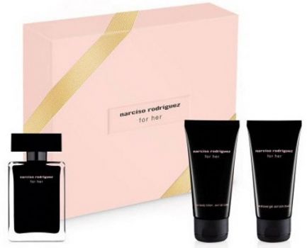 Coffret For Her : Eau de toilette 50 ml + Lait corps + Gel Douche