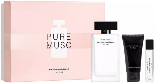 Coffret For Her Pure Musc : Eau de parfum 100 ml + Lait corps + Miniature 