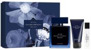 Narciso Rodriguez Coffret For Him Bleu Noir 2024 : Eau de parfum 100 ml + Format voyage 10 ml + Gel douche 50 ml pas chers