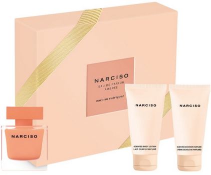 Coffret Narciso Ambrée : Eau de parfum 50 ml + Lait Corps + Gel Douche