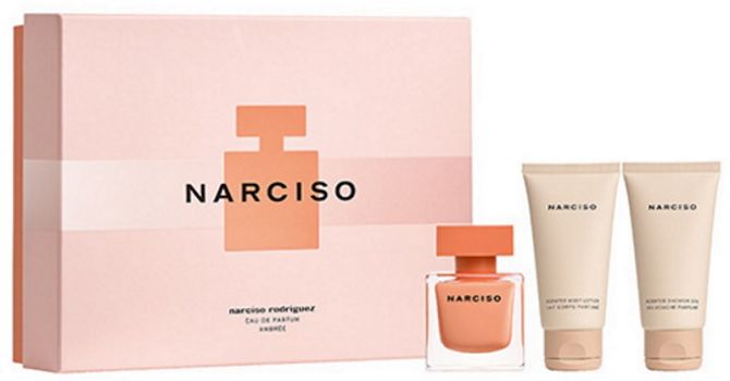 Coffret Narciso Ambrée : Eau de parfum 50 ml + Lait Corps + Gel Douche